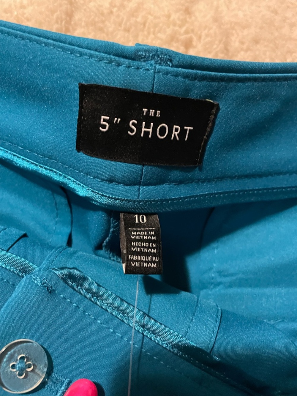 Teal Women's Stretch Dress Shorts nwt size 10 White House Black Market  5” - Picture 6 of 8